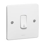 730107 - BELL PUSH SWITCH 10A - WHITE - LEGRAND