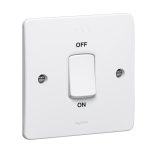 730023 - 45A DP SWITCH W/NEON WHITE - LEGRAND