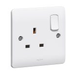 730066- 13A 1 GANG SWITCHED SOCKET -WHITE - LEGRAND