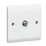 730041 - SCREENED SATELLITE SOCKET - White - LEGRAND