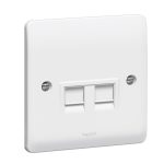 730057 - 2GANG COMPUTER SOCKET RJ45-WHITE - LEGRAND