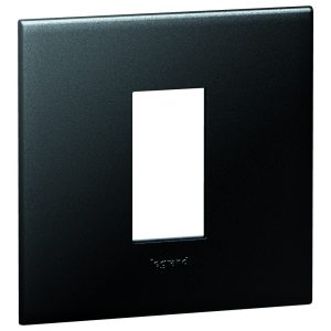 575202 1 GANG 1 MODULE SQUARE PLATE GRAPHITE