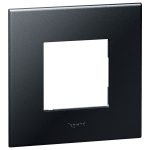 575212  1 GANG 2 MODULE SQUARE PLATE GRAPHITE