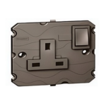 572643E 13A 1 GANG SWITCHES SOCKET WITH SHUTTERED SAFETY -- LEGRAND