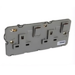 572645E 13A 2 GANG SWITCHES SOCKET WITH SHUTTERED SAFETY -- LEGRAND