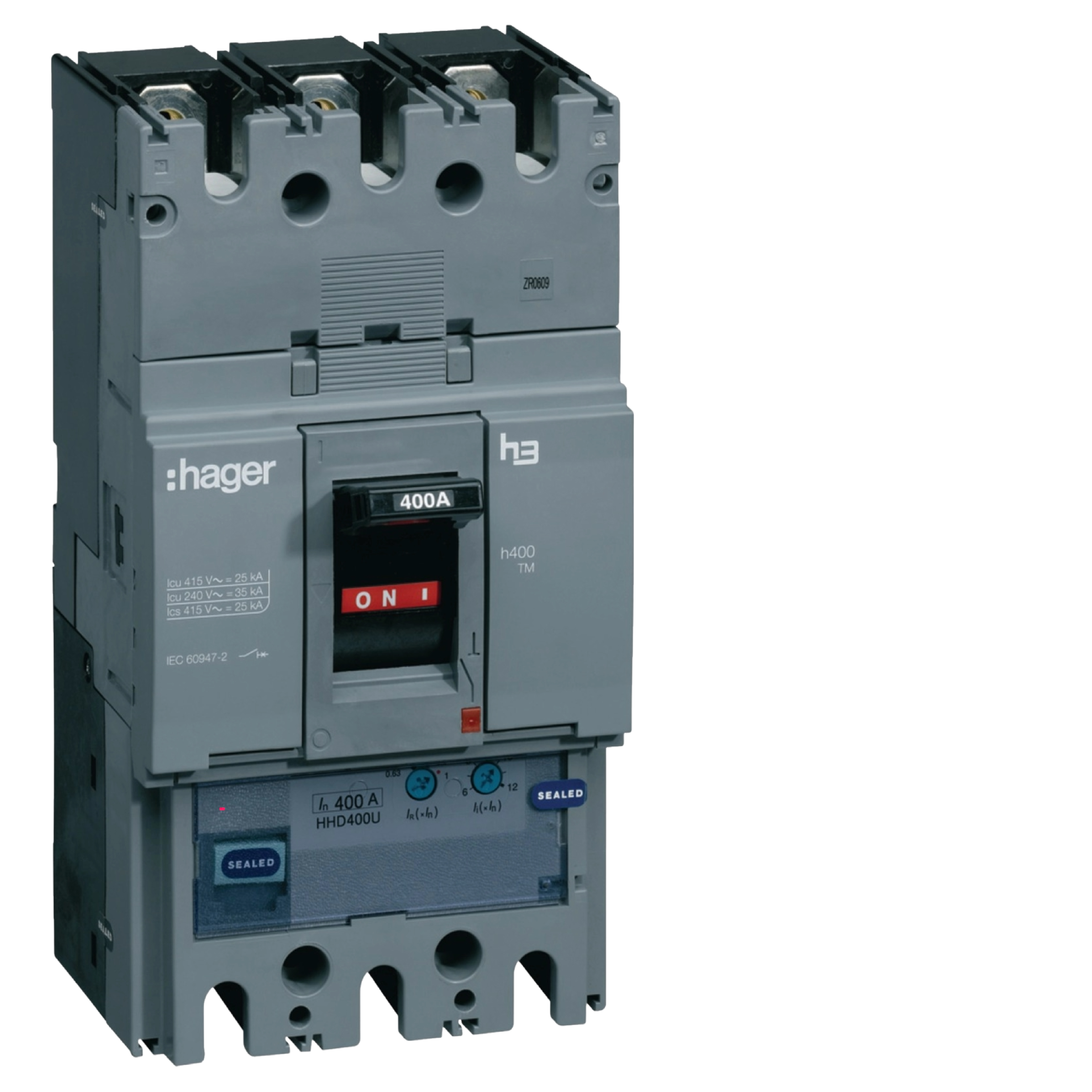 HND400U MCCB 400A 3P 50kA (LARGE)