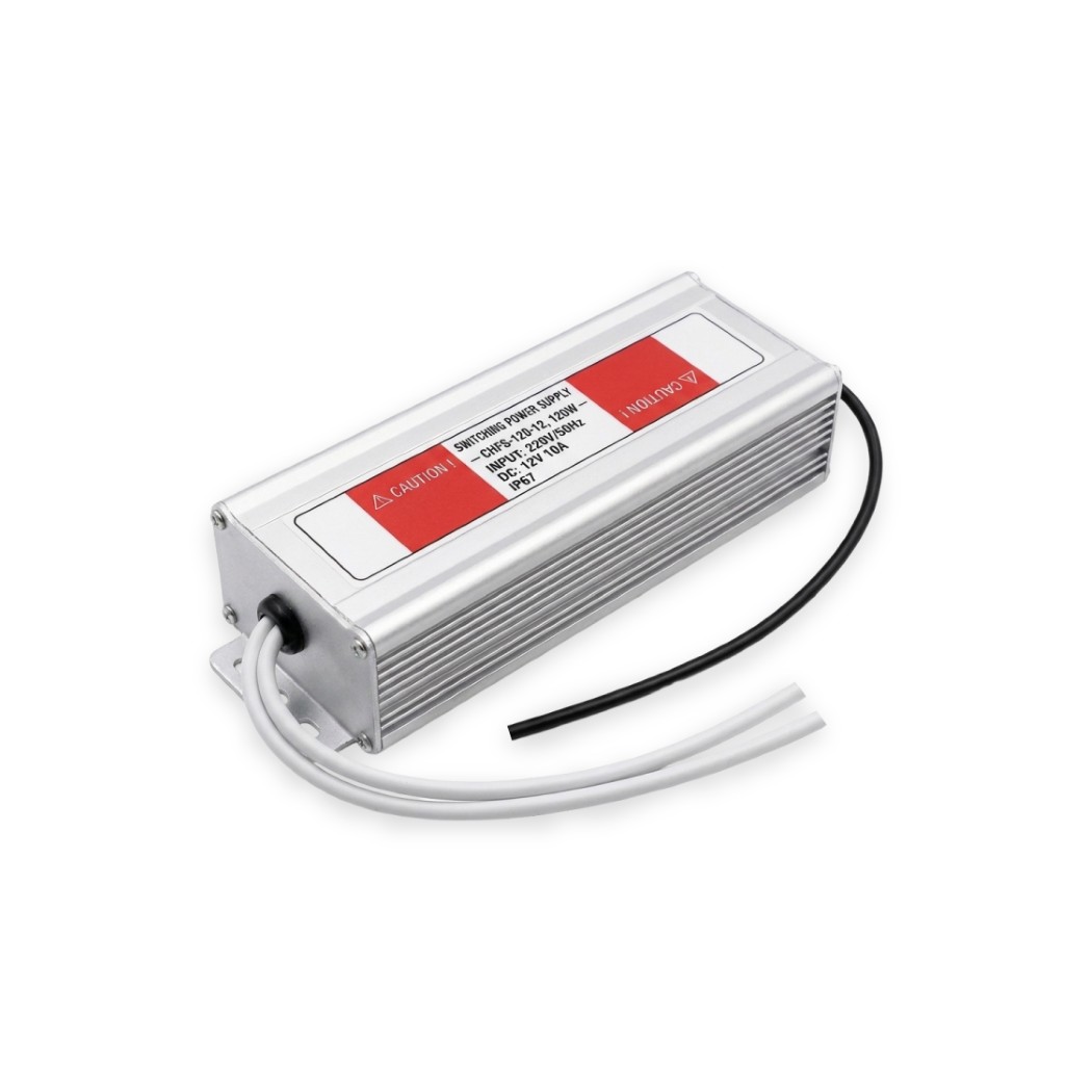 SWITCHING POWER SUPPLY - CHFS-120-12, 120W, INPUT:220V/50Hz, DC: 12V 10A, IP67