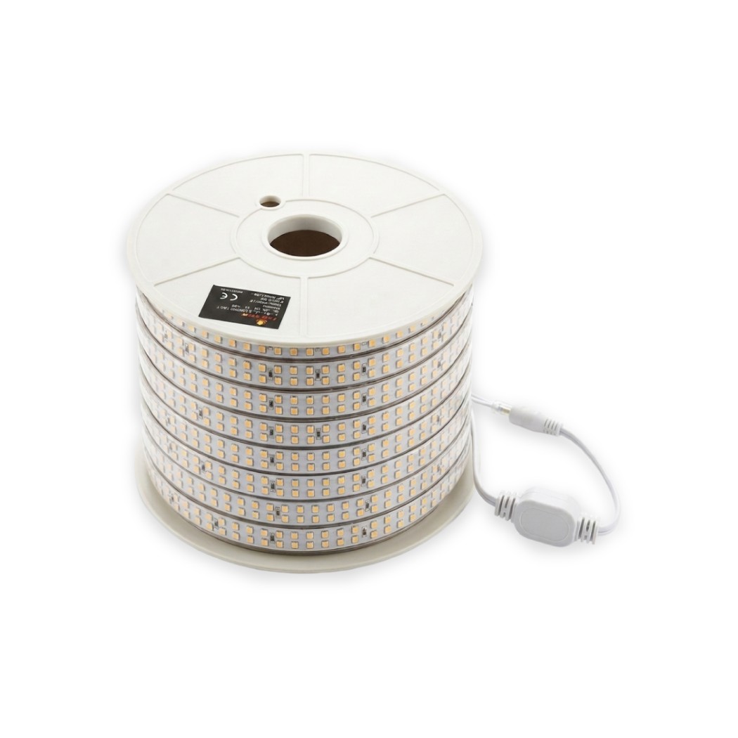 LED HIGH VOLTAGE STRIP LIGHT, WIDTH 12MM, IP65 - 2835-AC220V/50Hz,50M/ROLL-BLUE - BAVERIAN