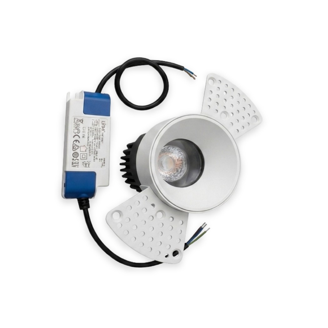 CPZ-DT15 12W LED 2700K 36DEG.WHITE FINISH - CAPRAZZE