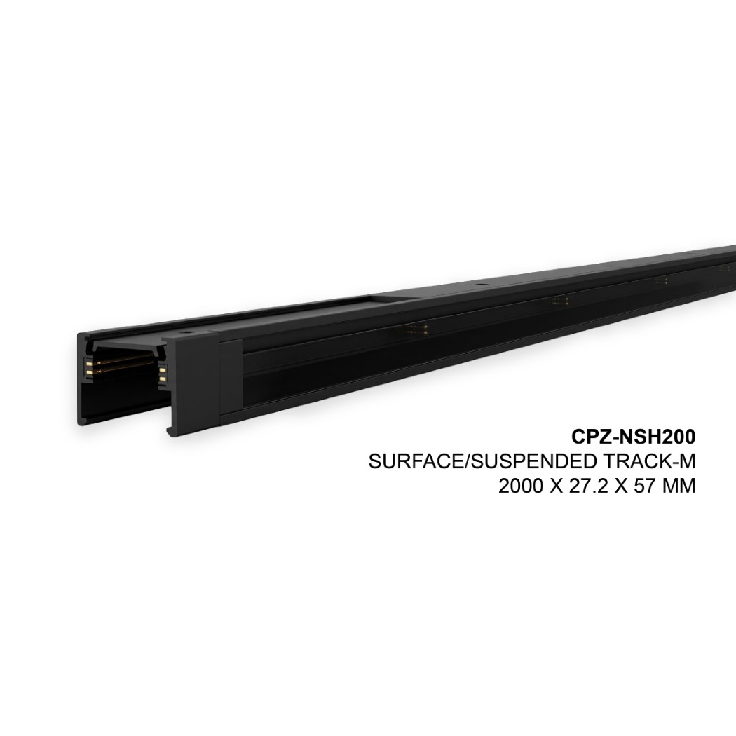 CPZ-NSH200 SURFACE/SUSPENDED TRACK-M 2000 X 27.2 X 57 MM - CAPRAZZE