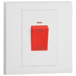 MEC21029WH- 1G 1W 45A DP SW RED LED IND WH - LEGRAND - OBRIA