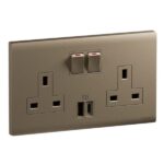 MEC33076RG- 2G BS 13A SP SSO+USB AC 27W RG - LEGRAND - OBRIA