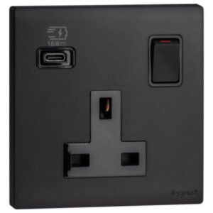 MEC33093BL- 1G BS 13A SP SSO+ USB C 18W BL - LEGRAND - OBRIA