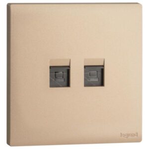 MEC43068RG- RJ 45 DOUBLE CAT 6 UTP RG - LEGRAND - OBRIA