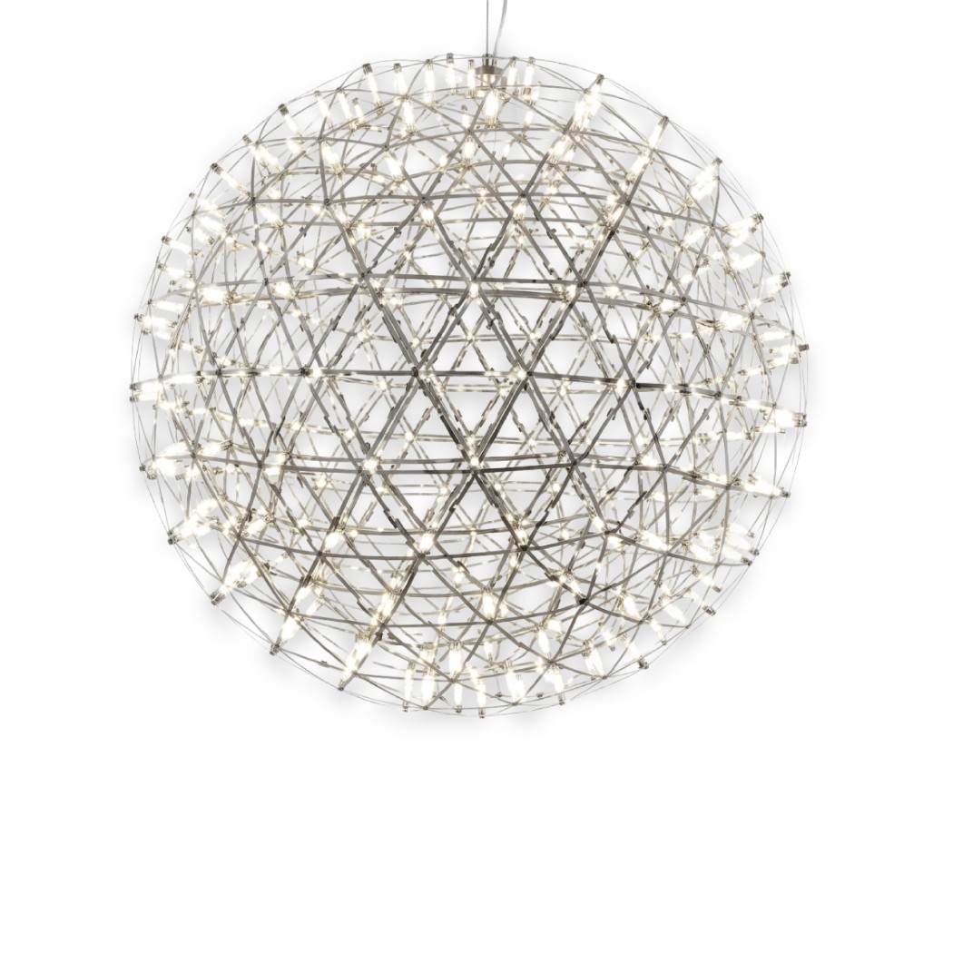 9W IP20 RATED DESIGNED MODERN LED CHANDLIER STEEL COLOR 20CM 2700K - BAVERIAN
