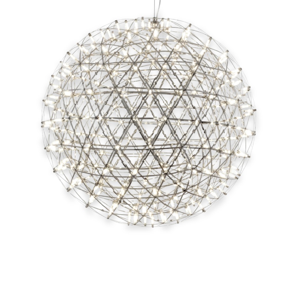 45W IP20 RATED DESIGNED MODERN LED CHANDLIER STEEL COLOR 50CM 2700K - BAVERIAN