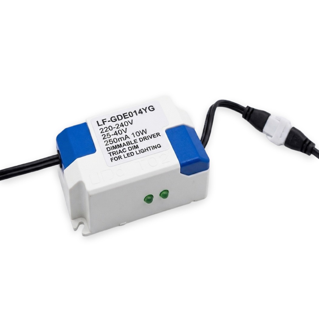 LF-GDE014YG - 220-240V 25-40V 250mA 10W DIMMABLE DRIVER TRIAC DIM FOR LED LIGHTING