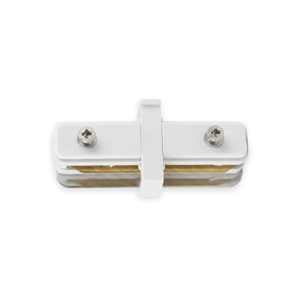2 LINE TRACK, 2 WIRES ONE WORD CONNECTOR WHITE - CAPRAZZE