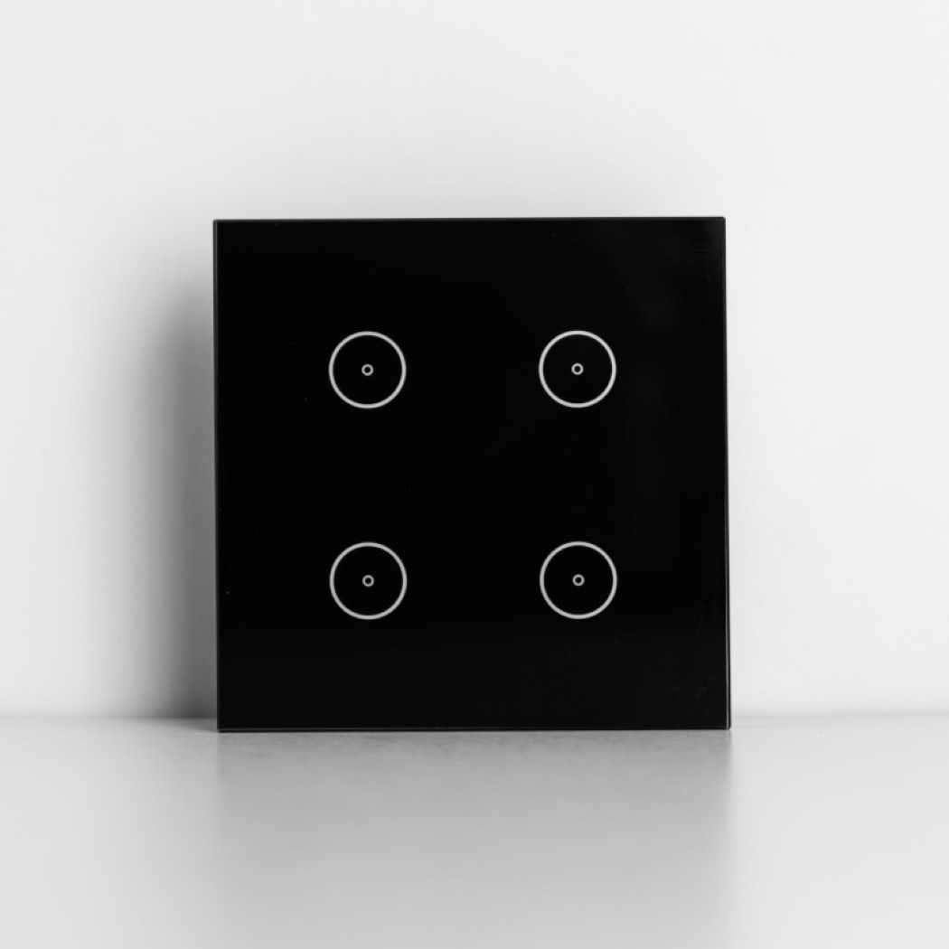 4G WIFI SWITCH WITH NEUTRALPOWER:90V-250VAC SIZE:86*86MM(BLACK)