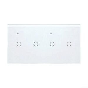 2G + 2G WIFI SWITCH WITH NEUTRALPOWER:90V-250VAC SIZE:146*86MM(WHITE)