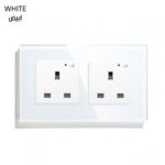 DOUBLE WIFI UK SOCKET SIZE:86*86MM(WHITE)