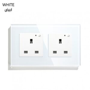 DOUBLE WIFI UK SOCKET SIZE:86*86MM(WHITE)