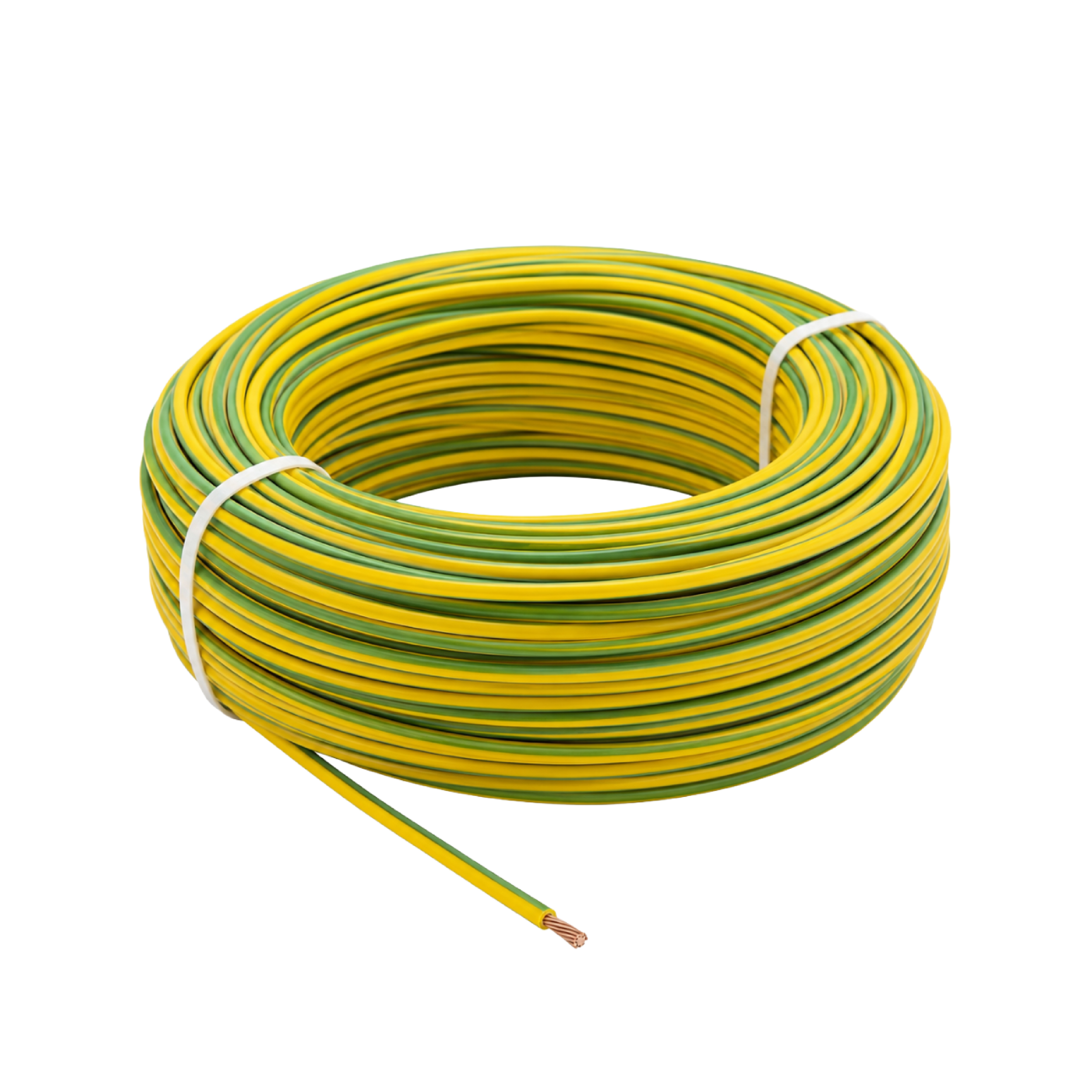 4MM S. CORE CABLE YELLOW/GREEN 100Y STRANDED- ELSEWEDY